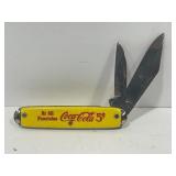COCA-COLA 2 BLADE FOLDING POCKET KNIFE - 3 1/2" IN