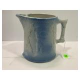 PRIMITIVE BLUE STONEWARE SALT GLAZE POCAHONTAS &