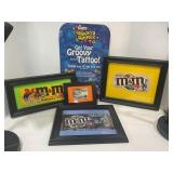 LARGE LOT OF M&M COLLECTIBLE WRAPPERS, POSTERS &
