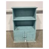 ANTIQUED 2 DOOR TOILETRIES CABINET WITH TOILET