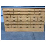 GENERAL OR HARDWARE STORE ANTIQUE OAK 32 DRAWER
