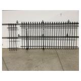 ANTIQUE WROUGHT IRON FENCE PANELS - 100" X 48" &