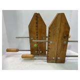 LOT OF 2 WOOD CLAMPS