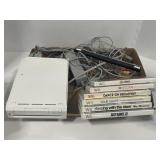 WII GAMING SYSTEM W/6 GAMES, CONTROLLERS, COVERS &