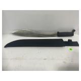 19" STAINLESS STEEL MACHETE WITH SHEATH