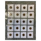 LOT OF (20) 1919-S LINCOLN CENTS