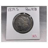 1879 S MORGAN SILVER DOLLAR - REV 1878