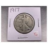 1917 WALKING LIBERTY HALF DOLLAR