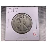 1917 WALKING LIBERTY HALF DOLLAR