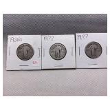 LOT OF 3 STANDING LIBERTY SILVER QUARTERS