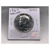1967 KENNEDY HALF DOLLAR SILVER SMS