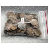 LOT OF 154 WHEAT CENTS