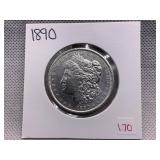 1890 MORGAN SILVER DOLLAR