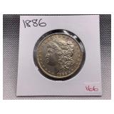 1886 MORGAN SILVER DOLLAR