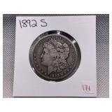 1892 S MORGAN SILVER DOLLAR