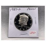 1987-S KENNEDY HALF DOLLAR PROOF