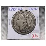 1882-CC MORGAN DOLLAR VG10