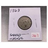 1868 SHIELD NICKEL