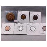 LOT OF 7 ASSORTED DATE LINCOLN HEAD CENTS - SOME