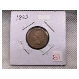 1863 INDIAN HEAD CENT