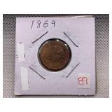1869 INDIAN HEAD CENT