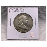 1958-D FRANKLIN HALF DOLLAR