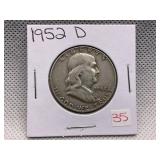 1952-D FRANKLIN HALF DOLLAR