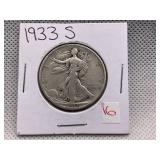 1933-S WALKING LIBERTY HALF DOLLAR
