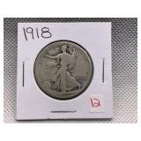 1918 WALKING LIBERTY HALF DOLLAR