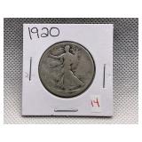 1920 WALKING LIBERTY HALF DOLLAR