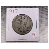1917 WALKING LIBERTY HALF DOLLAR