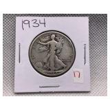 1934 WALKING LIBERTY HALF DOLLAR