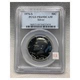 1976-S KENNEDY HALF DOLLAR PCGS PR69DCAM SILVER