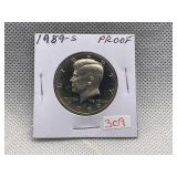 1989-S KENNEDY PROOF HALF DOLLAR