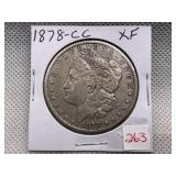 1878-CC MORGAN DOLLAR XF