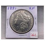 1881 MORGAN DOLLAR XF