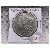 1900-O/CC MORGAN DOLLAR FINE