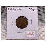 1914-S LINCOLN CENT VG