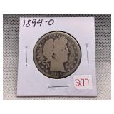 1894-O BARBER HALF DOLLAR