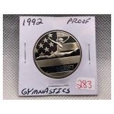 1992 GYMNASTIC HALF DOLLAR