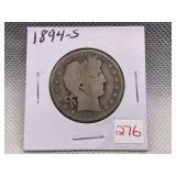 1894-S BARBER HALF DOLLAR