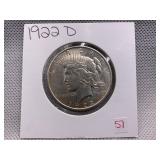 1922-D PEACE DOLLAR