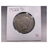 1922-S PEACE DOLLAR