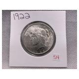 1922 PEACE DOLLAR