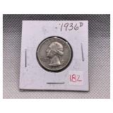 1936-D WASHINGTON QUARTER