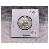 1938 WASHINGTON QUARTER