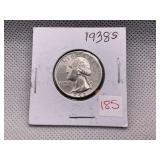 1938-S WASHINGTON QUARTER