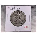 1934-D WALKING LIBERTY HALF DOLLAR
