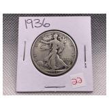 1936 WALKING LIBERTY HALF DOLLAR