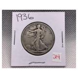 1936 WALKING LIBERTY HALF DOLLAR